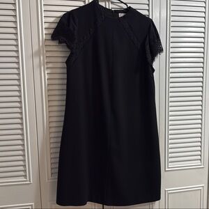 Black Dress with Lace Details